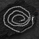 2 3 4 5 6mm Stainless Steel Women Men Rope Chains Necklaces 16-30  