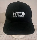 Hte Rental Services Employee Trucker Cap Hat Black Mens Adjustable Embroidered
