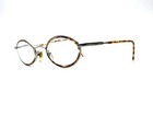 Vtg Adrienne Vittadini Brown Silver Oval Glasses Av3014 Msda 46 20 137