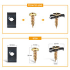 170pcs Car U-clip And Screw Assortment Kit 9 Different Sizes Automotive U Nut   