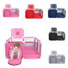 Foldable Baby Playpen Kids Safety Play Pen Yard Fence Tent   Basketball Hoop