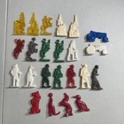 Vintage Lot Of 23 Miniature Flat Plastic Toys -- Cracker Jack   Gumball Prizes