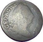 1775 Irish Halfpenny George Iii Contemporary Issue Copper Coin 7 26g