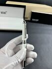 New Montblanc Classic Roller Pen White silver  163   