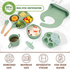 Silicone Baby Feeding Set  Baby Led Weaning Supplies  Baby Food Tableware Silico