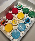 12 Count Sesame Street Edible Image Rounds  Choose Size  Wafer Paper  Pre Cut