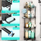 Hapirm Corner Shower Caddy Organizer 4 Tier Rustproof Bathroom Shelf Soap Holder