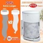 8 Pack Refills Compatible With Dekor Classic Diaper Pails   20  Extra Length    