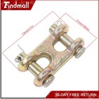 Findmall 4 Pcs 3 8  Safety Chain Repair Connector G70 6600 Lbs Twin Clevis Link