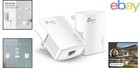 Compact Powerline Adapter Kit For Fast Wired Internet Over Electrical Wiring