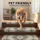 Bullnose Stair Treads  14 Pack 30 X 9 5 Inch Non-slip Carpet Mats For Wooden 