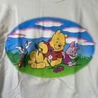 Vintage Disney Winnie The Pooh And Piglet T Shirt Women   s Medium White