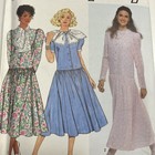 Simplicity Vintage Sewing Pattern 9716 Misses Drop Wait Dress Size 16-24  Uncut