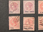 Angola Mixed Lot Of 9 Stamps - Mint Hinged   Used cancelled - All Surcharged  A 