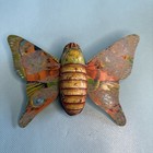 Japan Vintage 50 s Tin Litho Bug Butterfly Flapping Friction Wind-up