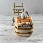 Pusheen Cat Kitty Stack Of Waffles Plush 6 Inches Soft Squishy Plush New