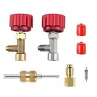 R134a Can Tap Valve Self-sealing   Puncture Style With Adapter A c Maintenance