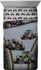Monster Jam Twin Bed Set 4 Piece Reversible Comforter Sheets Grave Digger