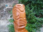 Vintage Carved Wood Figure Tiki Sculpture Marquesan Islands