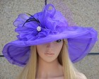 Womens Kentucky Derby Wide Brim Sun Dress Church Wedding Hat A342