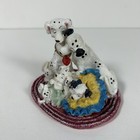 101 Dalmation Dog Mother s Day Family Mom   Dad With 2 Puppies Resin Figurines