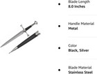 13 5  King Arthur Medieval Historical Short Sword Dagger Knife Scabbard   Sheath