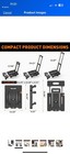 Ronlap Folding Hand Truck  Foldable Dolly Cart For Moving 500lbs Heavy Duty L   