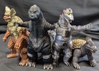 Bandai Toho Champion Festival Godzilla Vs Mechagodzilla Vinyl Figure 4 Set 1983