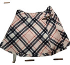 Janie And Jack Skirts Lot Of 2  Size 3 blue Windowpane   Size 4 plaid Pleated