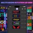 Programmable Led Sign  Double Line Digital Led Message Board  Smart Light Str   