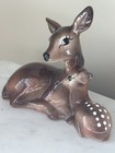 Ceramic Mother Deer And Fawn With Spots Mcm Approx  5    Tall X 6    Wide