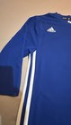 Adidas Boys youth S m Hockey Practice Jersey Royal Blue White 3 4 Sleeve Nwt