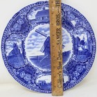 Antique C  1910 Staffordshire 9  Plate Nantucket Massachusetts Flow Blue   White