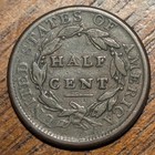 1809 6 Classic Head Half Cent Over Inverted 9  Early Copper 1 2c  Vf Condition