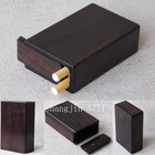 Ebony Wood Cigarette Case Protection Box Wooden Handmade Pack Holder Gift