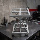 Spray Painting Worktable Mobile Spray Painting Table Swivel For Craftsmen