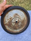 Vtg Soap Box Derby Pedal Car Wagon 10  Steel Cart Wheels Rim Tires Old See Pics