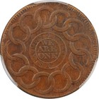 1787 N19-z Fugio Cent Pcgs Au50 Raised Rims Reverse W6975 R4
