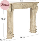 Decorative Wood Fireplace Mantel