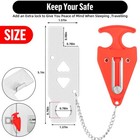 Kerui Security Door Stop Alarm 120db Hotel Home Portable Security Safety Tools