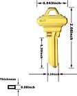 50 Keys Sc1 Key Blanks Uncut Blank Keys Copper Structures Blank Keys 5pin