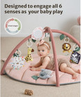 Baby Play Gym   Activity Mat  Oversize Leaf Shaped Tummy Time Baby Play Mat