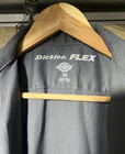 Dickies Flex Men s Short Sleeve Button-front Work Shirt Gray Cotton Blend M