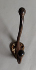 Vintage Cast Metal Hat Coat Hook Ball Ends Salvage Hardware 3-5 8  Long