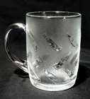 Vintage Coca-cola Frosted Glass Coffee Mug Tea Soda Cup Logo Bottles Design