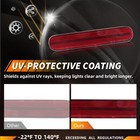 2pcs Oe-style Red Lens Rear Bumper Reflector Kit Set For 2006-2011 Chevrolet Hhr
