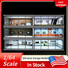 1 64 Diorama Car Garage Model Led Lighting City Car Showroom Scene Display Model