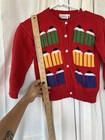 Bubble   Squeak Red Scholar Back To School Vintage Pencil Sweater 6x 90s Kids