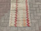 Handwoven 2x3 Kilim Rug     White Boho Area Rug  Small Turkish Accent Rug
