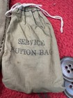 Vintage Us Army Issue Sewing Kit Wwii Military Bag Thread Buttons Thimble